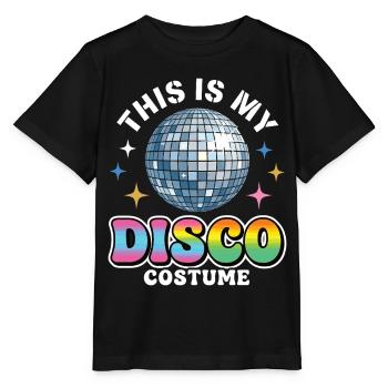 Voici mon costume disco boule disco - T-shirt bio MINI CREATOR Stanley/Stella Enfant - noir - Devant - Mikhail (115cm)