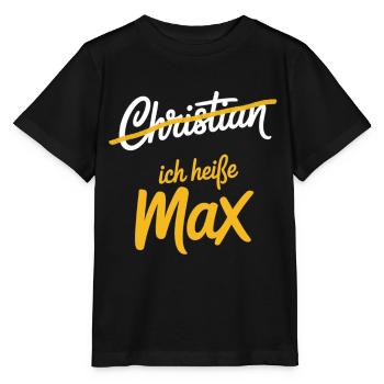 Christian Max Strampler - Stanley/Stella Kinder T-Shirt MINI CREATOR  - Schwarz - Vorne - Mikhail (115cm)