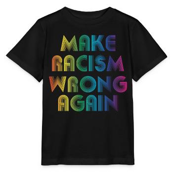 Rendre le racisme faux - T-shirt bio MINI CREATOR Stanley/Stella Enfant - noir - Devant - Mikhail (115cm)