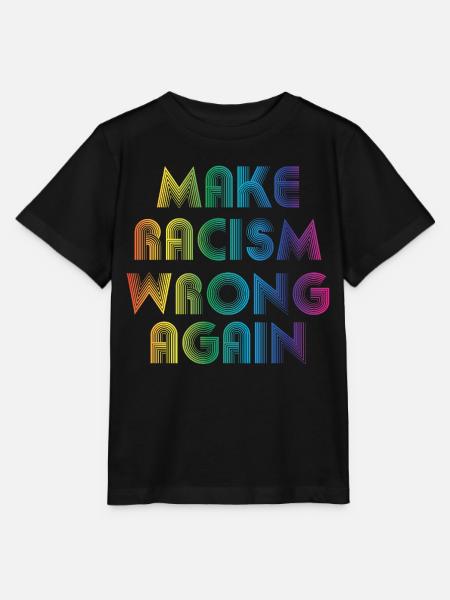 Make Racism Wrong Again - Stanley/Stella Kinder T-Shirt MINI CREATOR - Schwarz