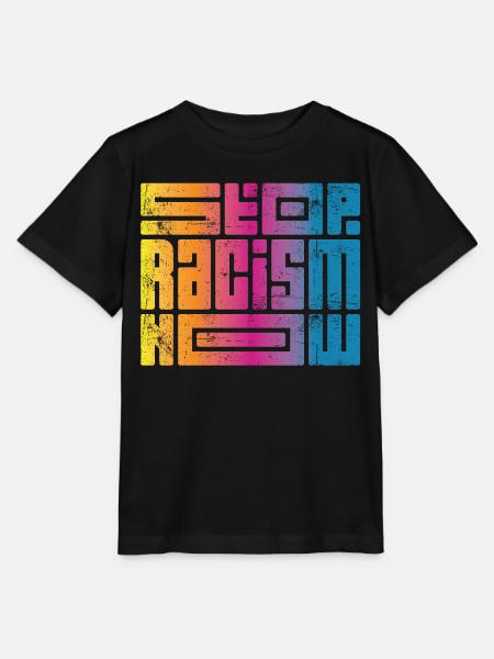 Stop Racism Now - Stanley/Stella Kinder T-Shirt MINI CREATOR - Schwarz