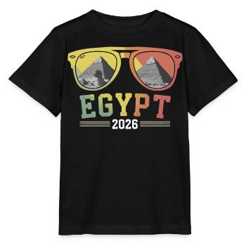 Ägypten Urlaub 2026 Pyramiden - Stanley/Stella Kinder T-Shirt MINI CREATOR  - Schwarz - Vorne - Mikhail (115cm)