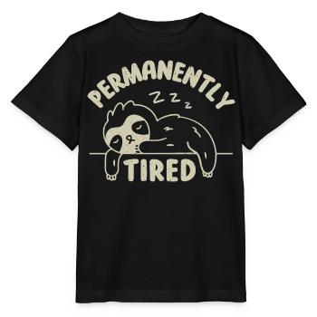 Fatigué de façon permanente - T-shirt bio MINI CREATOR Stanley/Stella Enfant - noir - Devant - Mikhail (115cm)