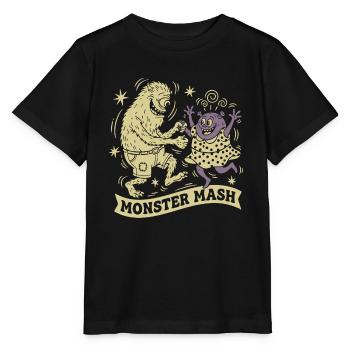 Monster Mash für dunkle Textilien by Skashirts - Stanley/Stella Kinder T-Shirt MINI CREATOR  - Schwarz - Vorne - Mikhail (115cm)