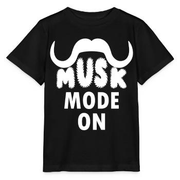 PHOTOGRAPHIE BŒUFS MUSQUÉS - T-shirt bio MINI CREATOR Stanley/Stella Enfant - noir - Devant - Mikhail (115cm)