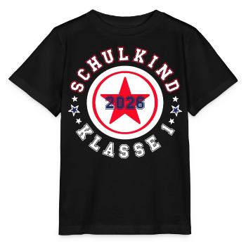 Enfant scolaire 2026 - Inscription scolaire - Classe 1re - T-shirt bio MINI CREATOR Stanley/Stella Enfant - noir - Devant - Mikhail (115cm)