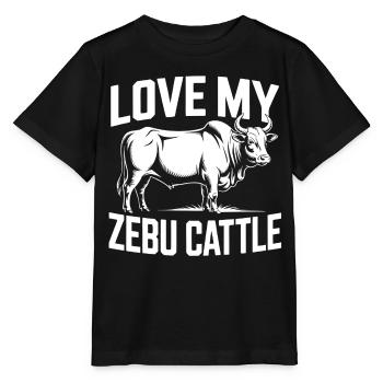Liebe mein Zebu Vieh - Stanley/Stella Kinder T-Shirt MINI CREATOR  - Schwarz - Vorne - Mikhail (115cm)
