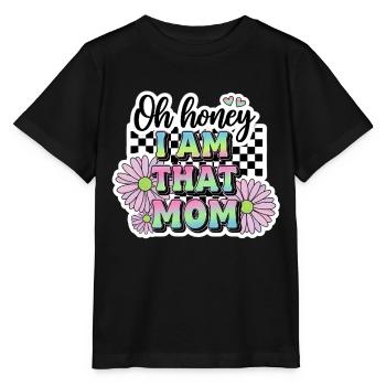 Oh chérie, je suis cette maman, drôle de citation - T-shirt bio MINI CREATOR Stanley/Stella Enfant - noir - Devant - Mikhail (115cm)