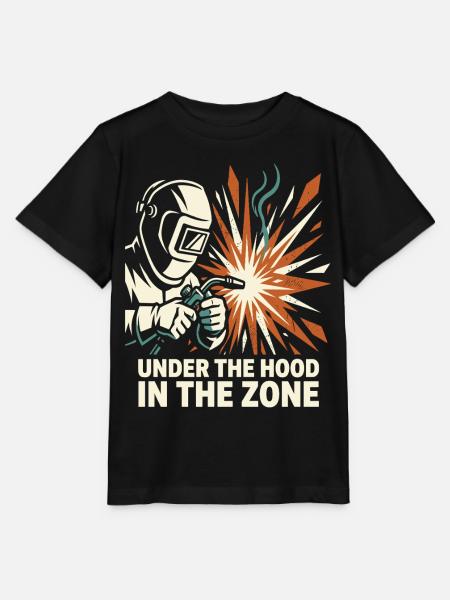 Schweißer Helm Funken Fokus Design - Stanley/Stella Kinder T-Shirt MINI CREATOR  - Schwarz