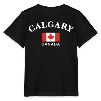 Calgary, Canada - Stanley/Stella MINI CREATOR Kids’ T-Shirt - black - Front - Mikhail (115cm)