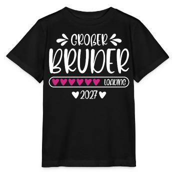 Großer Bruder 2027 loading - Stanley/Stella Kinder T-Shirt MINI CREATOR  - Schwarz - Vorne - Mikhail (115cm)