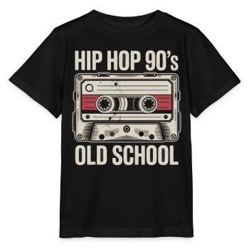 Hip Hop 90s Old School Kassette - Stanley/Stella Kinder T-Shirt MINI CREATOR  - Schwarz - Vorne - Mikhail (115cm)