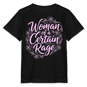 Femme d’un certain don de rage pour les femmes - T-shirt bio MINI CREATOR Stanley/Stella Enfant - noir - Devant - Mikhail (115cm)