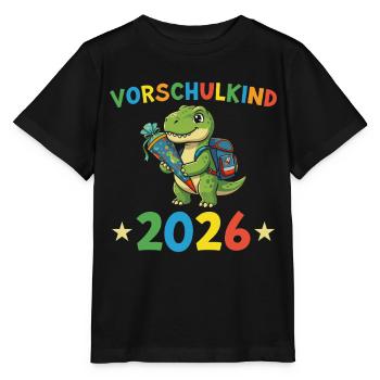 Preschooler 2026 Dino Nursery Gift - Stanley/Stella MINI CREATOR Kids’ T-Shirt - black - Front - Mikhail (115cm)