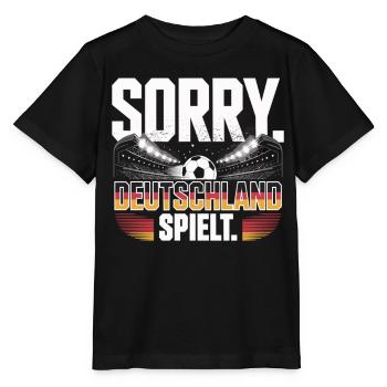 Sorry Deutschland Spielt Fußball Fan - Stanley/Stella Kinder T-Shirt MINI CREATOR  - Schwarz - Vorne - Mikhail (115cm)