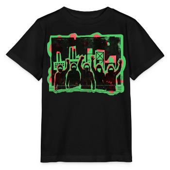 Demo Gleichberechtigung Toleranz - Stanley/Stella Kinder T-Shirt MINI CREATOR  - Schwarz - Vorne - Mikhail (115cm)
