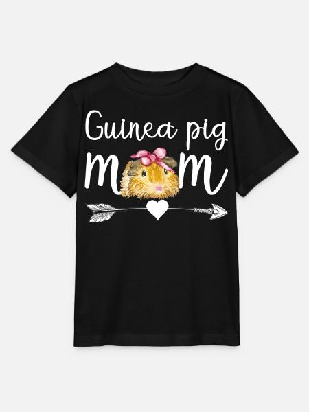 Meerschweinchen-Mama süßes Haustier-Liebhaber-Shirt - Stanley/Stella Kinder T-Shirt MINI CREATOR  - Schwarz