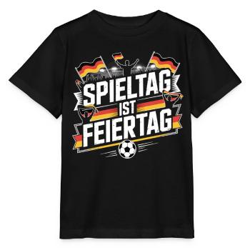 Spieltag ist Feiertag Deutschland Fan - Stanley/Stella Kinder T-Shirt MINI CREATOR  - Schwarz - Vorne - Mikhail (115cm)