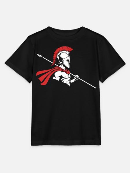 Spartan Profile Spear Logo Maskottchen Krieger - Stanley/Stella Kinder T-Shirt MINI CREATOR - Schwarz