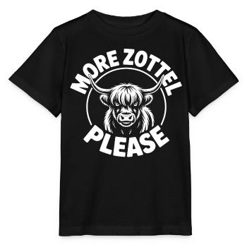 Highland Cow / Highland Rind – Ich liebe Highlands - Stanley/Stella Kinder T-Shirt MINI CREATOR  - Schwarz - Vorne - Mikhail (115cm)
