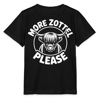 Highland Cow / Highland Rind – Ich liebe Highlands - Stanley/Stella Kinder T-Shirt MINI CREATOR  - Schwarz - Vorne - Mikhail (115cm)