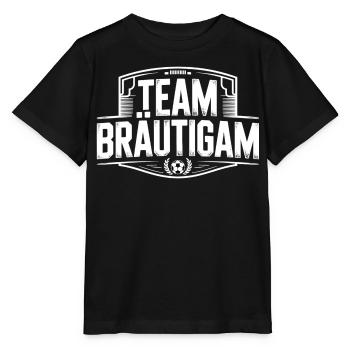 Équipe du marié Football Enterrement de vie de garçon Équipe de mariage - T-shirt bio MINI CREATOR Stanley/Stella Enfant - noir - Devant - Mikhail (115cm)