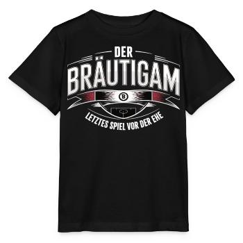 Marié Dernier jeu avant le mariage Enterrement de vie de garçon - T-shirt bio MINI CREATOR Stanley/Stella Enfant - noir - Devant - Mikhail (115cm)
