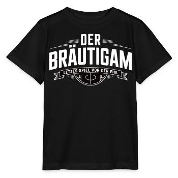 Marié Dernier jeu avant le mariage Enterrement de vie de garçon - T-shirt bio MINI CREATOR Stanley/Stella Enfant - noir - Devant - Mikhail (115cm)