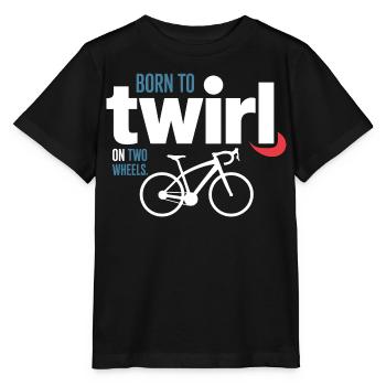 Acrobatie professionnelle à vélo Tourbillon d’élite - T-shirt bio MINI CREATOR Stanley/Stella Enfant - noir - Devant - Mikhail (115cm)
