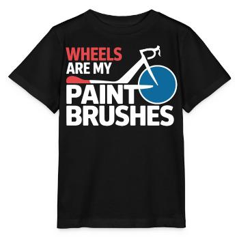 Acrobaties professionnelles à vélo et arts de la performance - T-shirt bio MINI CREATOR Stanley/Stella Enfant - noir - Devant - Mikhail (115cm)