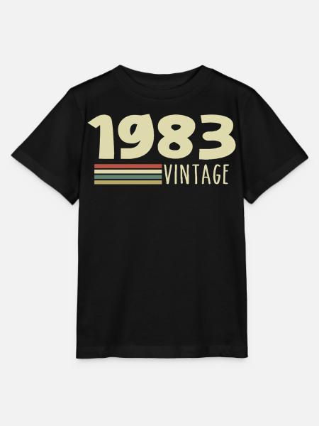 1983-Jubiläum-1983-retro-1983 - Stanley/Stella Kinder T-Shirt MINI CREATOR  - Schwarz