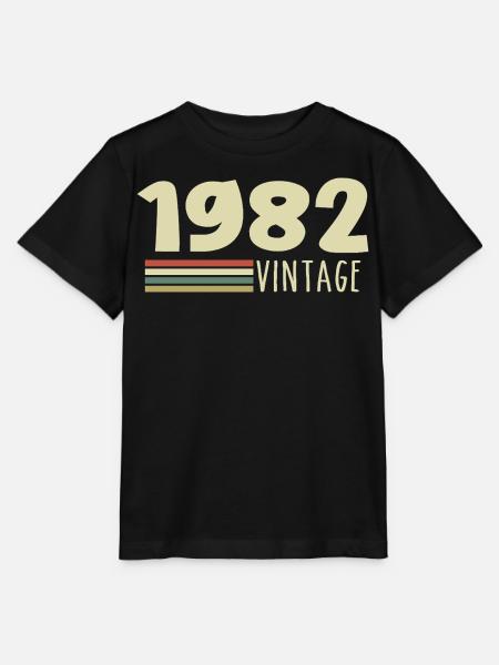 1982-Jubiläum-1982-retro-1982 - Stanley/Stella Kinder T-Shirt MINI CREATOR  - Schwarz