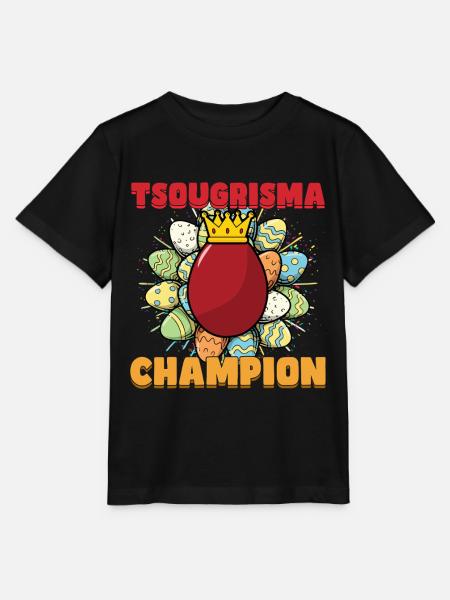 Tsougrisma Champion griechisches Ostern - Stanley/Stella Kinder T-Shirt MINI CREATOR  - Schwarz