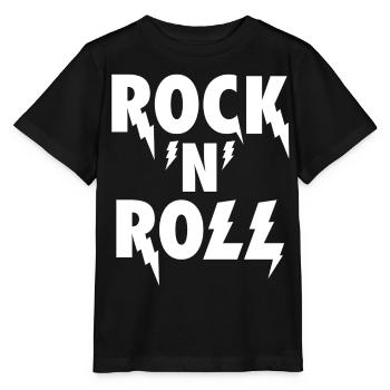 Rock'N'Roll Blitz-Emblem - Stanley/Stella Kinder T-Shirt MINI CREATOR  - Schwarz - Vorne - Mikhail (115cm)