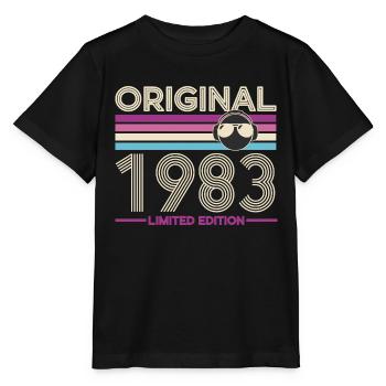 Original 1983 Limited Edition Retro - Stanley/Stella MINI CREATOR Kids’ T-Shirt - black - Front - Mikhail (115cm)