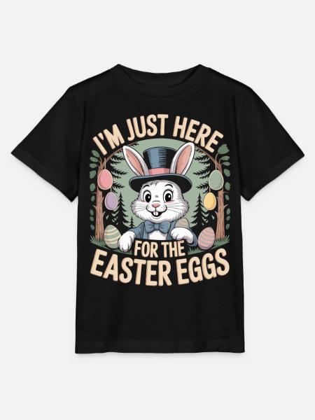 Ostern T-Shirt Lustig – Hase mit Zylinder - Stanley/Stella Kinder T-Shirt MINI CREATOR  - Schwarz