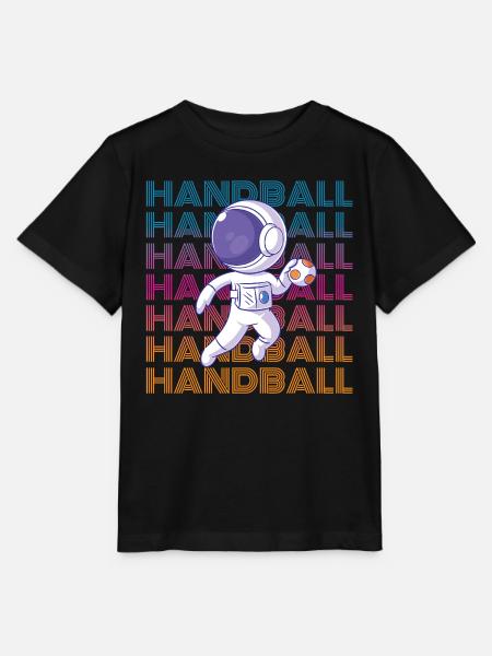 Handball Astronaut - Stanley/Stella Kinder T-Shirt MINI CREATOR - Schwarz