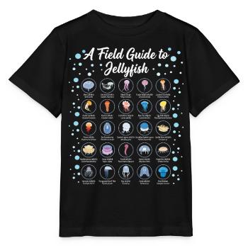 Guide To Jellyfish Scientific Biology - Stanley/Stella MINI CREATOR Kids’ T-Shirt - black - Front - Mikhail (115cm)