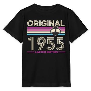 Originales Limited Edition Logo von 1955 - Stanley/Stella Kinder T-Shirt MINI CREATOR  - Schwarz - Vorne - Mikhail (115cm)