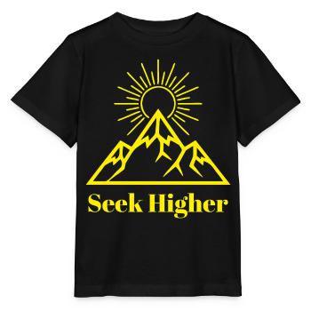 Seek Higher Summit Glow - Stanley/Stella MINI CREATOR Kids’ T-Shirt - black - Front - Mikhail (115cm)
