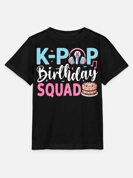 K-Pop Birthday Squad - Stanley/Stella Kinder T-Shirt MINI CREATOR - Schwarz