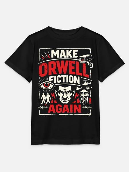 Make Orwell Fiction Again - Stanley/Stella Kinder T-Shirt MINI CREATOR  - Schwarz
