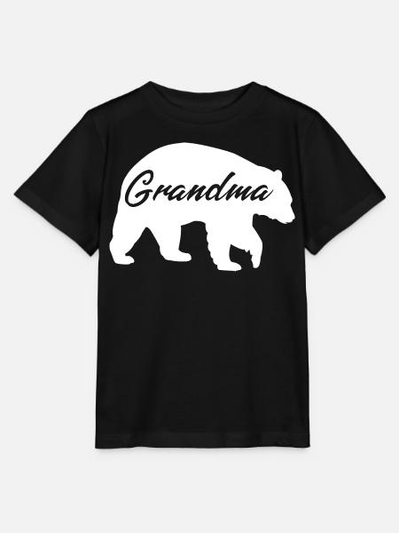 Grandma Bear süßes Geschenkhemd - Stanley/Stella Kinder T-Shirt MINI CREATOR - Schwarz