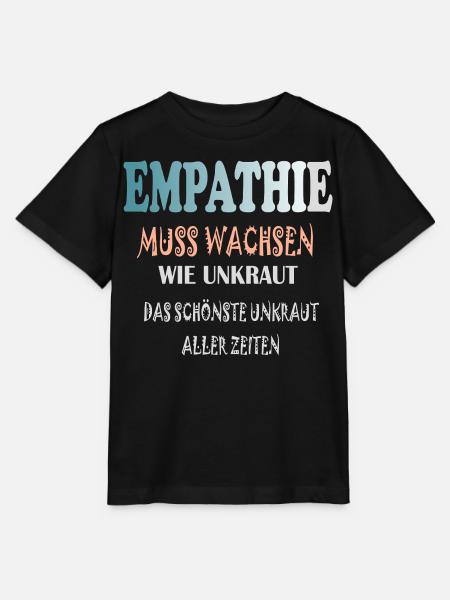Empathie Muss Wachsen wie Unkraut - Stanley/Stella Kinder T-Shirt MINI CREATOR - Schwarz