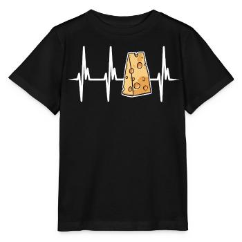 Ich liebe Schweizer Käse - Stanley/Stella Kinder T-Shirt MINI CREATOR  - Schwarz - Vorne - Mikhail (115cm)