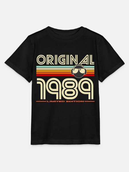 Originaler Retro-Helm von 1989 - Stanley/Stella Kinder T-Shirt MINI CREATOR  - Schwarz