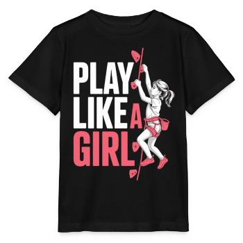 Joue comme une fille Chemise escalade Sports féminins - T-shirt bio MINI CREATOR Stanley/Stella Enfant - noir - Devant - Mikhail (115cm)