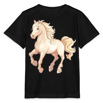 Pferd - Stanley/Stella Kinder T-Shirt MINI CREATOR  - Schwarz - Vorne - Mikhail (115cm)