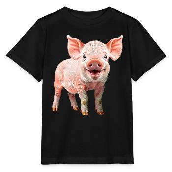 Piglets - Stanley/Stella MINI CREATOR Kids’ T-Shirt - black - Front - Mikhail (115cm)