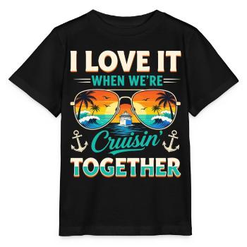 Cruise Cruise Ship Cruise Holidays - Stanley/Stella MINI CREATOR Kids’ T-Shirt - black - Front - Mikhail (115cm)